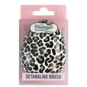 Vintage Cosmetic Company Detangling Brush in Leopard Print